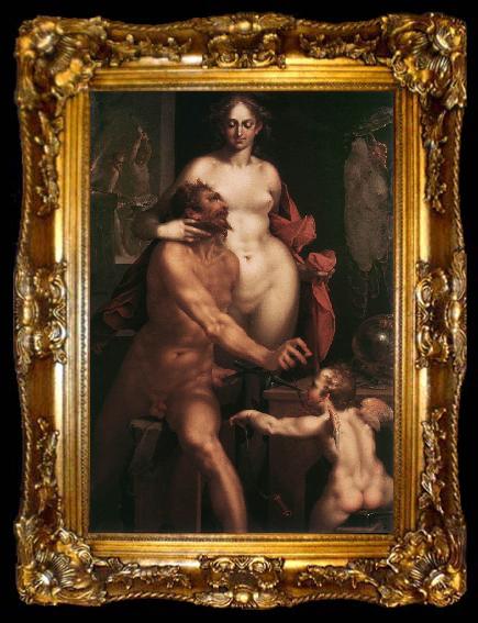 framed  SPRANGER, Bartholomaeus Venus and Vulcan af, ta009-2